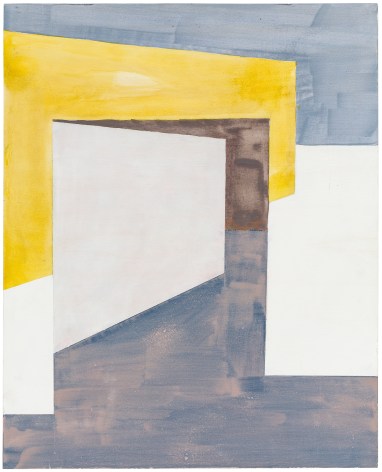 Ernst Caramelle Composition with Yellow Wall