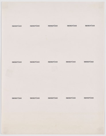 N.H. Pritchard, Untitled (Memories) at Peter Freeman, Inc.