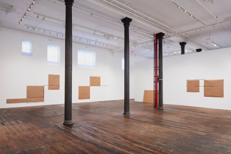 Mel Bochner: 48&quot;&nbsp;Standards, installation view at Peter Freeman, Inc., New York