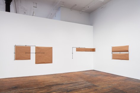 Mel Bochner: 48&quot;&nbsp;Standards, installation view at Peter Freeman, Inc., New York