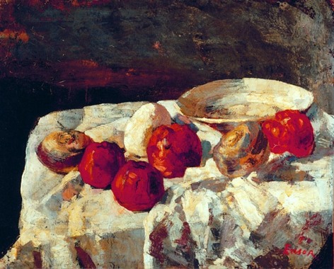 James Ensor&nbsp; Les pommes rouges (The Red Apples)