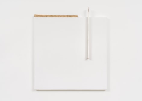 Fernanda Gomes, Untitled, 2021, wood, canvas, paint, nails, at Peter Freeman, Inc.