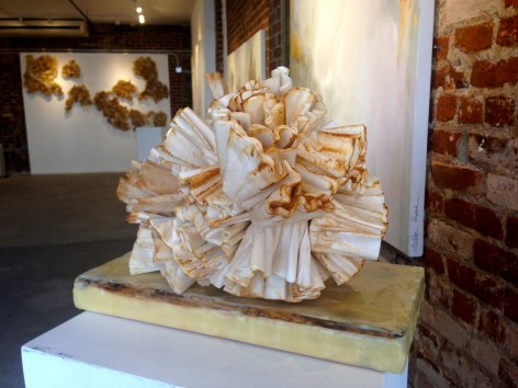 Coffee filters sculpture