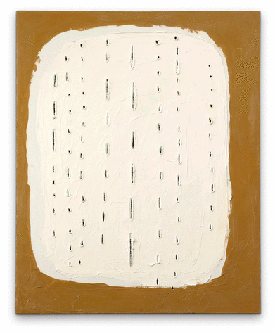 Lucio Fontana, Concetto Spaziale, 1960 Oil on canvas 100 x 81 cm. (39 3/8 x 31 7/8 in.) &copy;Helly Nahmad Gallery NY