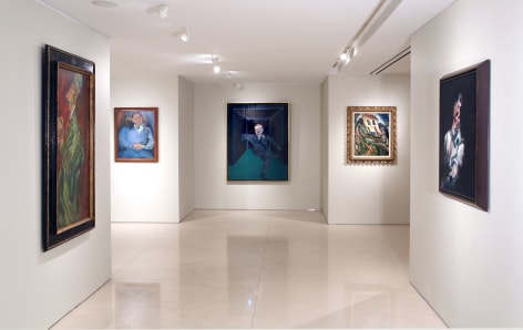 Installation view of Soutine/ Bacon.  &copy; 2011 Estate of Francis Bacon. All rights reserved./ ARS, New York/ DACS, London. &copy; 2011 Artists Rights Society (ARS), New York/ADAGP, Paris. &copy; Helly Nahmad Gallery NY.
