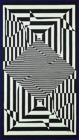 Victor Vasarely, Yabla, 1964, Oil on canvas