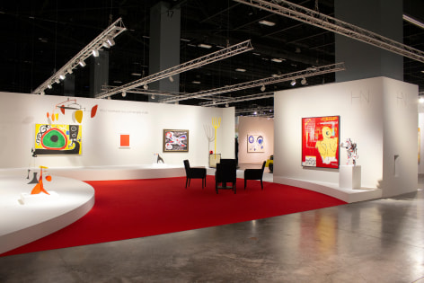 View of Helly Nahmad Gallery's booth at Any Basel Miami Beach 2019