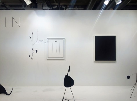 Installation view of Art Basel | Basel 2016, booth H5.  &copy; 2018 Calder Foundation, New York / Artist Right Society (ARS), New York. &copy;Helly Nahmad Gallery NY