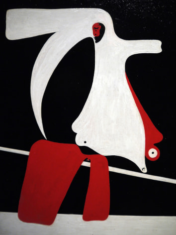 Joan Mir&oacute;,&nbsp;Peinture: Design for the stencil of the review &quot;Cahiers d&#039;Art,&quot; no. 1-4, 1934, 1932, Oil on panel