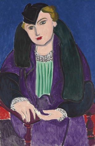 Henri Matisse, Portrait au manteau bleu, 1935, Oil on canvas