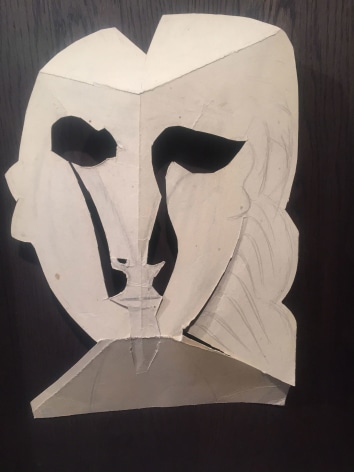 Pablo Picasso,&nbsp;T&ecirc;te de femme, 1961, Pencil on a card cut-out
