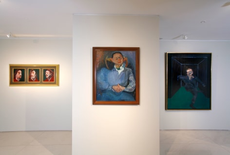 Installation view of Soutine/Bacon.  &copy; 2011 Estate of Francis Bacon. All rights reserved./ ARS, New York/ DACS, London. &copy; 2011 Artists Rights Society (ARS), New York/ADAGP, Paris. &copy; Helly Nahmad Gallery NY.
