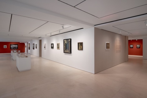 Installation view &quot;Kay Sage and Yves Tanguy: Ring of Iron, Ring of Wool&quot;, Helly Nahmad Gallery, photography: Karen Fuchs