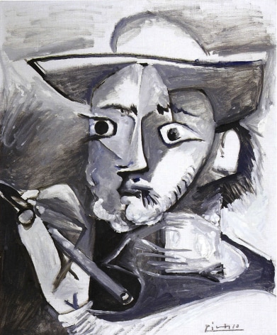 Pablo Picasso, Le Peintre au Chapeau, 17 March 1965 (The Painter with the Hat), 1965, Oil on canvas
