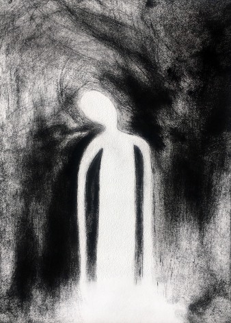 Untitled, 2020 Charcoal, graphite, oil pastel, artist finger oils on drawing paper