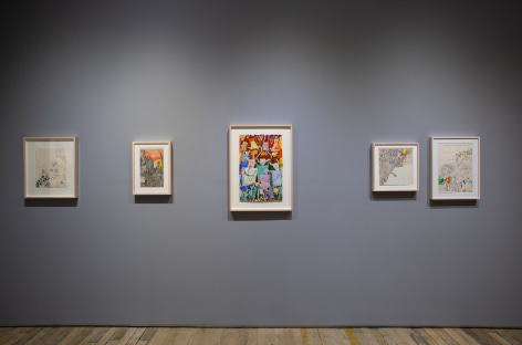 Parallel Phenomena: Works on Paper by Carroll Dunham, Susan Te Kahurangi King, Gladys Nilsson and Peter Saul