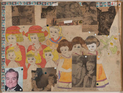 Henry Darger&nbsp; Untitled (She Got to Sit on Ringo&#039;s Lap), c. 1966-67