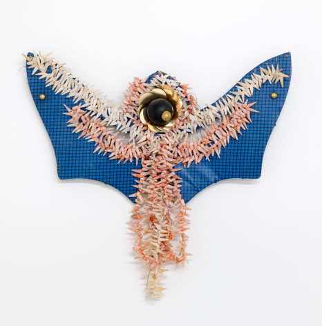 Blue Coral Crescent, n.d., Mixed media