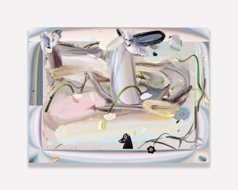Raychael Stine, Springs (wide open eyes down in a little garden), 2025
