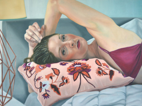 Kelli Vance, Self Portrait in a Bed No One Sleeps In, 2019