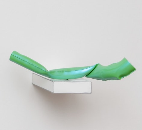 William Cannings, Green/Blue Twig Stick with White Shelf, 2024