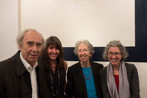 Irving Sandler, Loretta Howard, Julie Martin (Director of Experiments in Art and Technology), and Melissa Rachleff (Curator of Inventing Downtown)