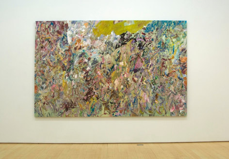 Larry Poons finger paint New paintings