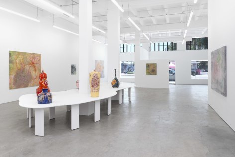 Lila de Magalhaes,&nbsp;Laps of Chrysalis,&nbsp;Matthew Brown, Los Angeles, 2024. Installation view., (Photo: Paul Salveson)