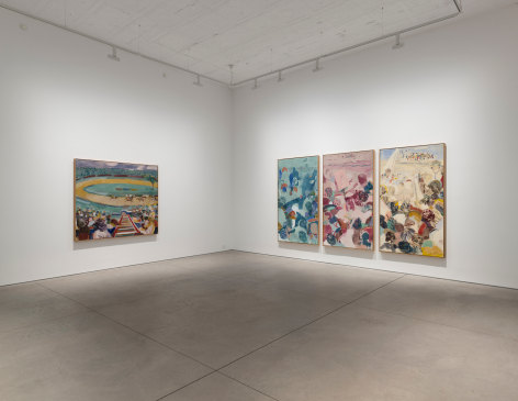 Nick Goss, Stations, Matthew Brown, New York, 2025. Installation view., (Photo: Charles Benton)