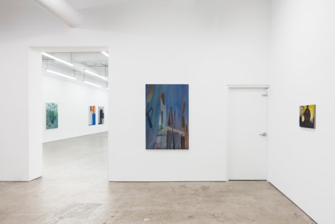 Their Private Worlds Contained The Memory of a Painting that had Shapes as Reassuring as the Uncanny Footage of a Sonogram, 2022., Installation view
