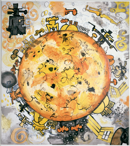 Carroll Dunham&nbsp; Big Orange Planet, 2005&ndash;2006&nbsp;
