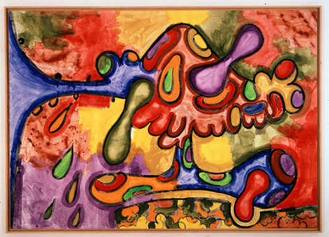 Carroll Dunham&nbsp; Shape on a Base, 1990&nbsp;