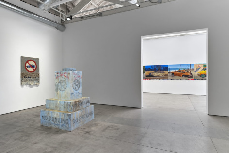 Alfonso Gonzalez Jr.,&nbsp;NO PARKING, Matthew Brown, Los Angeles, 2025. Installation view., (Photo: Paul Salveson)