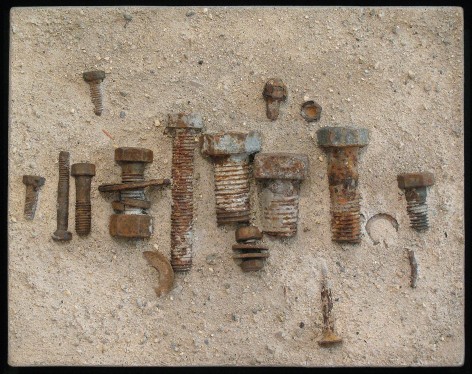 Alan Magee, Foro Romano, 2010, cement, steel, 10 x 12 3/4 inches