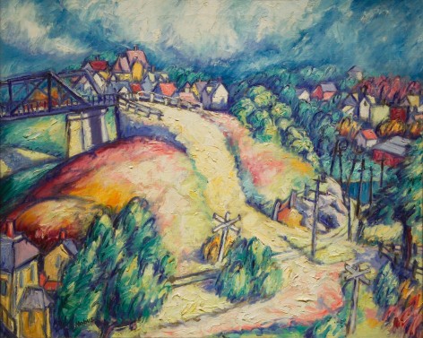 Hugo Robus The Hill Road, 1913 oil on canvas 26 x 32 inches