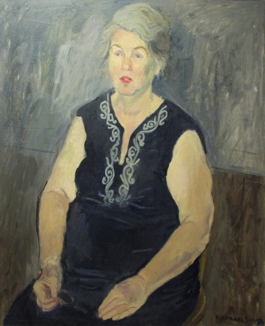 Raphael Soyer, Alice Neel (SOLD), 1971, oil on canvas, 32 x 26 inches