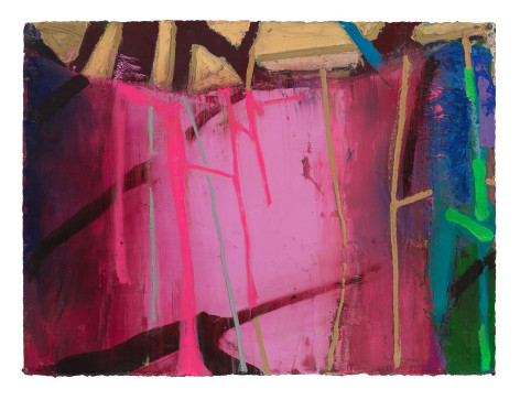 Brian Rutenberg Banner of the Coast 4, 2021 oil on paper 22 1/2 x 30 inches