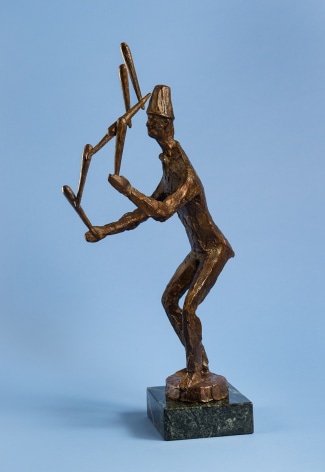 chaim gross, Juggler with Tenpins, 1966, bronze, 22 1/2 x 9 x 12 inches