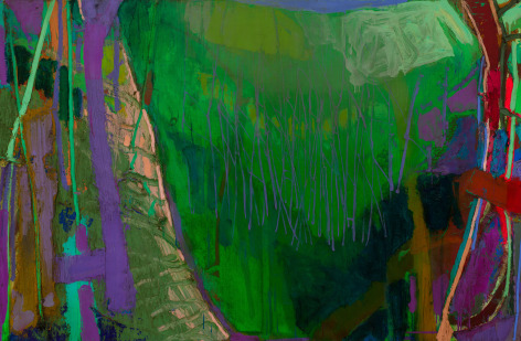 Brian Rutenberg, Banner of the Coast (Thunderbrunt), 2021-22, oil on linen, 36 x 55 inches