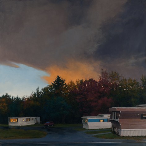 Linden Frederick, Trio, 2010, oil on linen, 40 x 40 inches