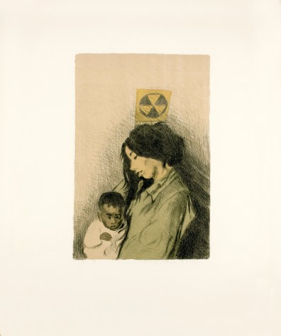 Raphael Soyer, Mother and Child, 1967, lithograph, 26 x 20 inches 16 1/2 x 10 1/2 inches (image size), A / P, Edition 10/12