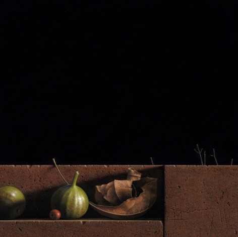 G. Daniel Massad, Foursquare Fall, 2012, pastel on paper, 9 x 9 inches