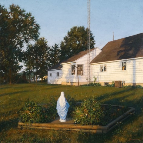 Linden Frederick, Ham Radio (SOLD), 2007, oil on panel, 12 1/4 x 12 1/4 inches