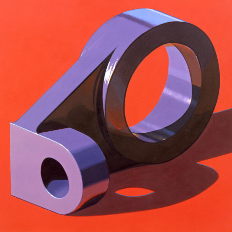 Robert Cottingham, Component IX (SOLD), 2007, oil on canvas, 39 3/4 x 39 3/4 inches