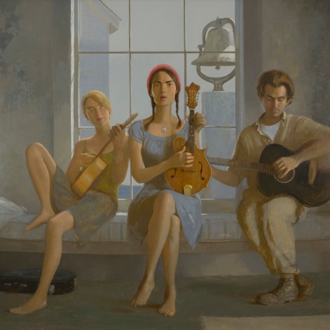 bo bartlett, The Commoners, 2008, oil on linen, 60 x 60 inches