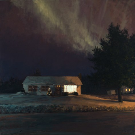 Linden Frederick Northern Lights (SOLD), 2010, oil on linen, 40 x 40 inches