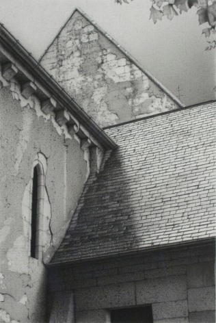 Anthony Mitri, Gray Sky, Normandy (SOLD), 2012, charcoal on paper, 15 x 10 inches