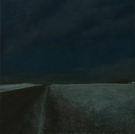 Hunger Moon (SOLD), 2014, oil on linen, 45 1/2 x 45 1/2 inches