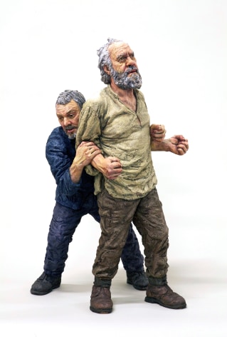 sean henry, T.B.T.F., 2013, bronze, oil paint, 25 x 13 x 17 inches, Edition of 6