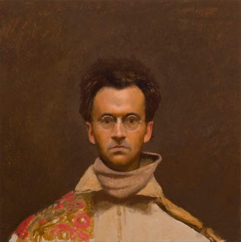 Bo Bartlett, Self-Portrait (SOLD), 2009, oil on panel, 24 x 24 inches